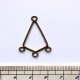PEM-473/3R Závěs lichoběžník+3oka, 35x20mm