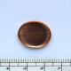 0029000 Koltík plné dno ovál, 30x25mm